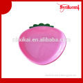 Strawberry shaped plastic colored fruit plate dish